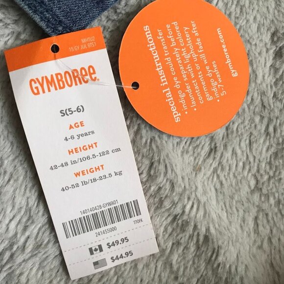 NWT Gymboree jean jacket girls S 5 6 blue denim pockets button down NEW - Picture 8 of 10